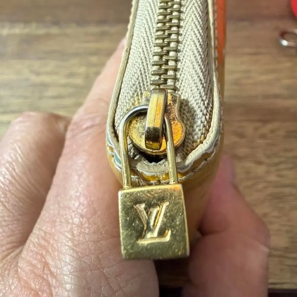 Yellow louis vuitton wallet luxury